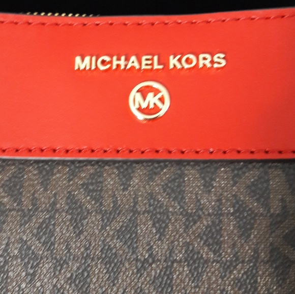 Michael Kors Susan Brown & Red Shoulder Bag - Picture 10 of 16